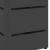 Suport pentru umbrele Negru 15.5 x 15.5 x 49 cm Metal GartenMobel Dekor