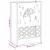 Suport pentru umbrele cu depozitare Roz 28 x 12 x 41 cm Metal GartenMobel Dekor