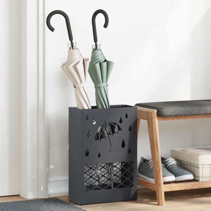 Suport pentru umbrele Antracit 28 x 12 x 41 cm Oțel GartenMobel Dekor