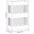 Suport pentru umbrele cu depozitare Alb 28 x 12 x 41 cm Metal GartenMobel Dekor