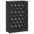Suport pentru umbrele cu depozitare Negru 28 x 12 x 41 cm Metal GartenMobel Dekor