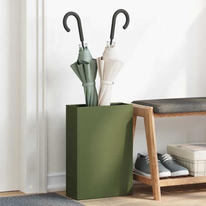 Suport pentru umbrele Olivengrønn 28 x 12 x 41 cm Metal GartenMobel Dekor