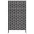 Ecran de intimitate Negru Oțel GartenMobel Dekor
