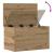 Cutie de depozitare stejar artizanal 60 x 35 x 35 cm GartenMobel Dekor