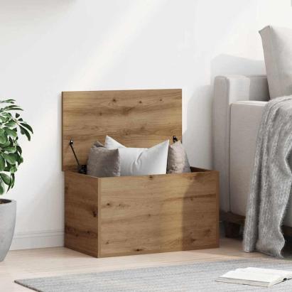 Cutie de depozitare stejar artizanal 60 x 35 x 35 cm GartenMobel Dekor