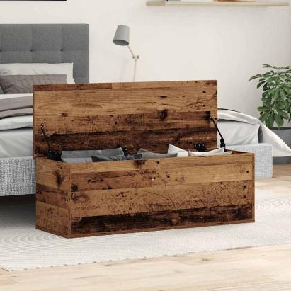 Cutie de depozitare Lemn vechi 102 x 35 x 35 cm Lemn compozit GartenMobel Dekor