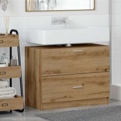 Dulap pentru Chiuvetă cu ușă Stejar Artizanal 78 x 37 x 59 cm GartenMobel Dekor