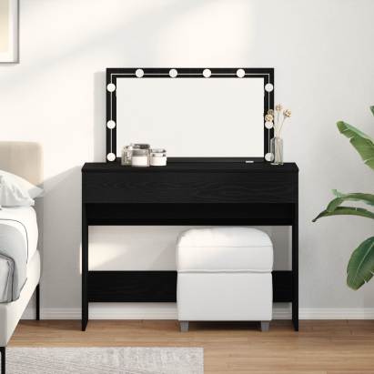 Masă de toaletă Stejar negru 100 x 40 x 120 cm Lemn compozit GartenMobel Dekor