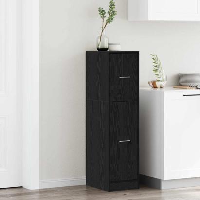Cabinet de Apotecă Stejar negru 30 x 41 x 118 cm Lemn compozit GartenMobel Dekor