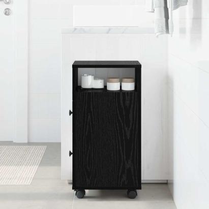 Cabinet Îngust pentru Baie Stejar negru 33 x 23 x 65 cm GartenMobel Dekor