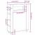 Cabinet îngust din baie Stejar negru 65 x 23 x 87 cm GartenMobel Dekor