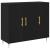 Bufet Stejar negru 90 x 34 x 80 cm Lemn compozit GartenMobel Dekor