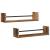 Raft de perete 2 pcs Lemn vechi 60 x 16 x 14 cm Lemn compozit GartenMobel Dekor
