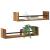 Raft de perete 2 pcs Lemn vechi 60 x 16 x 14 cm Lemn compozit GartenMobel Dekor