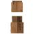 Raft de perete 2 pcs Lemn vechi 60 x 16 x 14 cm Lemn compozit GartenMobel Dekor