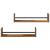 Raft de perete 2 pcs Lemn vechi 60 x 16 x 14 cm Lemn compozit GartenMobel Dekor