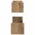 Raft de perete cu raft 2 pcs stejar artizanal 60 x 16 x 14 cm GartenMobel Dekor