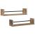 Raft de perete cu raft 2 pcs stejar artizanal 60 x 16 x 14 cm GartenMobel Dekor