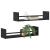 Raft de perete 2 pcs Stejar negru 60 x 16 x 14 cm Lemn compozit GartenMobel Dekor