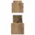 Raft de perete cu raft 2 pcs stejar artizanal 80 x 16 x 14 cm GartenMobel Dekor