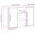 Bufet stejar artizanal 100 x 35 x 70 cm Lemn compozit GartenMobel Dekor
