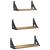Set rafturi de perete 3 pcs stejar artizanal 37 x 12 x 13 cm GartenMobel Dekor