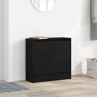 Dulap pentru Încălțăminte cu ușă Stejar negru 60 x 21 x 57 cm GartenMobel Dekor