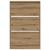Dulap pentru Încălțăminte stejar artizanal 80 x 21 x 125.5 cm GartenMobel Dekor