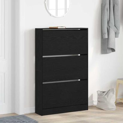 Dulap pentru Încălțăminte Stejar negru 80 x 21 x 125.5 cm GartenMobel Dekor