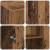 Dulap de birou cu raft Lemn vechi 60 x 32 x 77.5 Lemn compozit GartenMobel Dekor