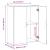Dulap de birou stejar artizanal 60 x 32 x 77.5 Lemn compozit GartenMobel Dekor