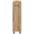 Dulap cu roata stejar artizanal 60 x 22 x 79 cm Lemn compozit GartenMobel Dekor