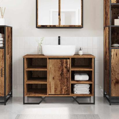 Dulap pentru Chiuvetă Lemn Vechi 91 x 35 x 60 cm Lemn compozit GartenMobel Dekor