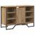 Dulap pentru Chiuvetă cu ușă Stejar Artizanal 91 x 35 x 60 cm GartenMobel Dekor