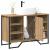 Dulap pentru Chiuvetă cu ușă Stejar Artizanal 91 x 35 x 60 cm GartenMobel Dekor