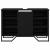 Dulap pentru Chiuvetă cu ușă Stejar Negru 91 x 35 x 60 cm GartenMobel Dekor