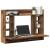 Birou montat pe perete cu raft Lemn vechi 105 x 48 x 75 cm GartenMobel Dekor