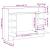 Birou montat pe perete cu raft Lemn vechi 105 x 48 x 75 cm GartenMobel Dekor