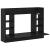 Birou montat pe perete cu raft Stejar negru 105 x 48 x 75 cm GartenMobel Dekor