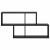Raft de perete Stejar negru 100 x 20 x 53 cm Lemn compozit GartenMobel Dekor