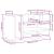 Organizator Birou Stejar negru 44.5 x 24 x 25 cm Lemn compozit GartenMobel Dekor