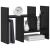 Organizator Birou Stejar negru 34.5 x 15.5 x 35.5 cm GartenMobel Dekor