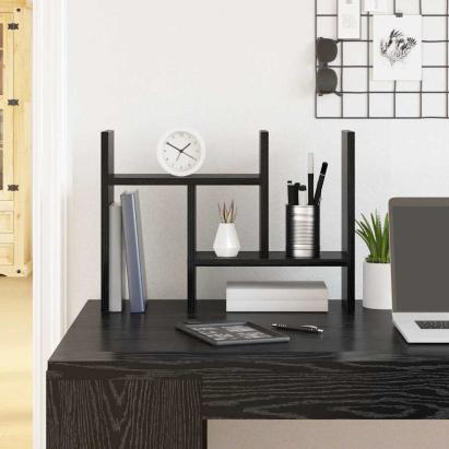 Organizator Birou Stejar negru 34.5 x 15.5 x 35.5 cm GartenMobel Dekor