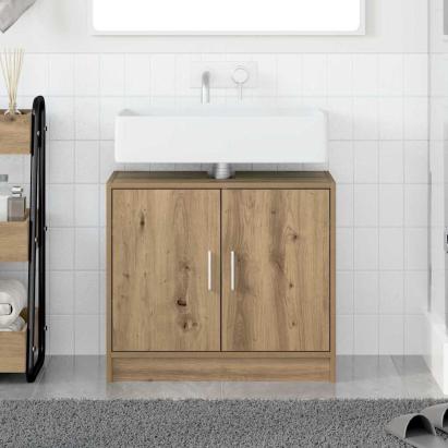 Dulap pentru Chiuvetă cu ușă Stejar Artizanal 63 x 29 x 55 cm GartenMobel Dekor
