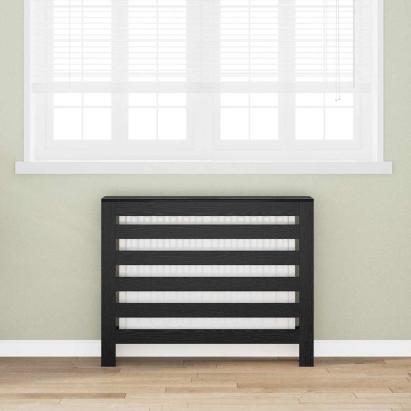 Capac pentru radiator Stejar Negru 104 x 20 x 82 cm GartenMobel Dekor