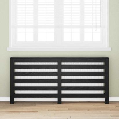 Capac pentru radiator Stejar Negru 175 x 20 x 82 cm GartenMobel Dekor