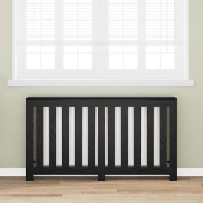 Capac pentru radiator Stejar Negru 149 x 20 x 82 cm GartenMobel Dekor