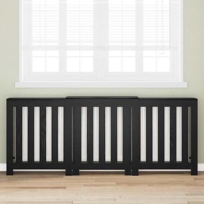 Capac pentru radiator Stejar Negru 205 x 21.5 x 83.5 cm GartenMobel Dekor