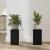 Suport pentru plante 2 pcs Stejar negru 10 x 10 x 18 cm GartenMobel Dekor