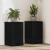Suport pentru plante 2 pcs Stejar negru 30 x 30 x 50 cm GartenMobel Dekor
